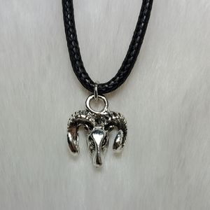 Tiny ram sheep necklace